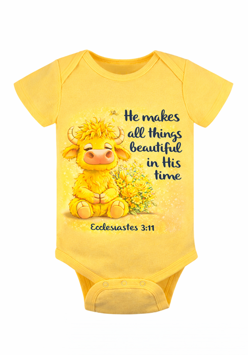 Beautiful in His time Onesies-Bodysuit